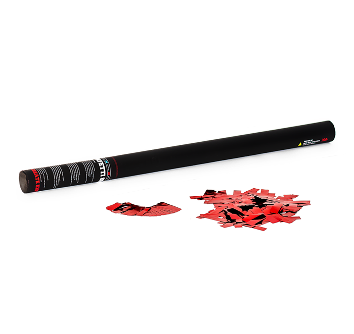 TCM FX - Kézi működtetésű Konfetti Ágyú 80cm - Red Metallic